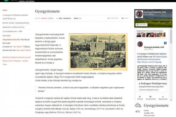 Gyergyóremete.info